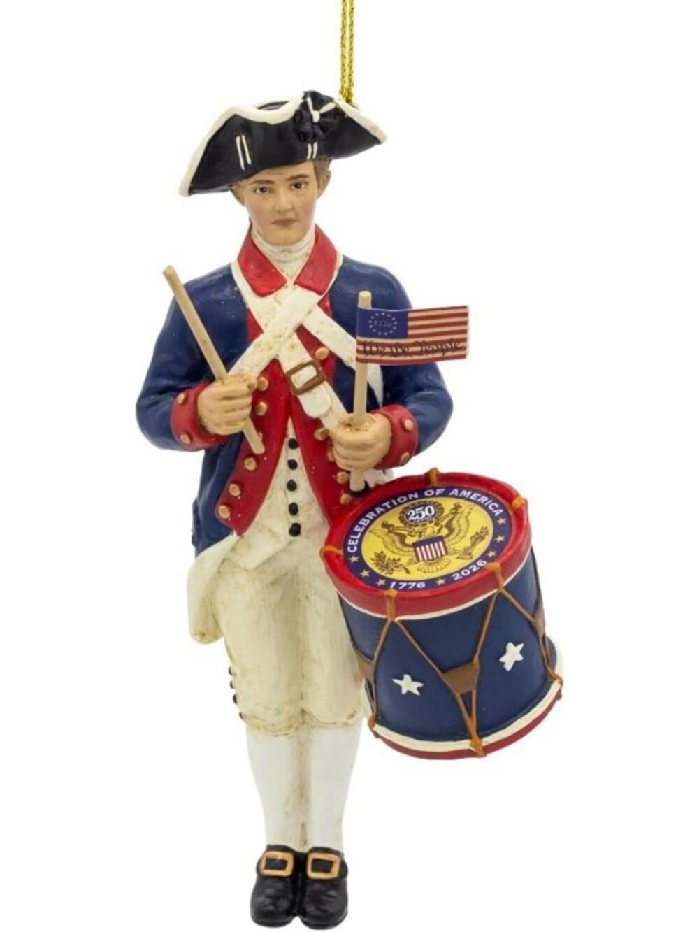 250th Anniversary Minute Man Ornament - Vintage Holiday Decor, Collectible Gift